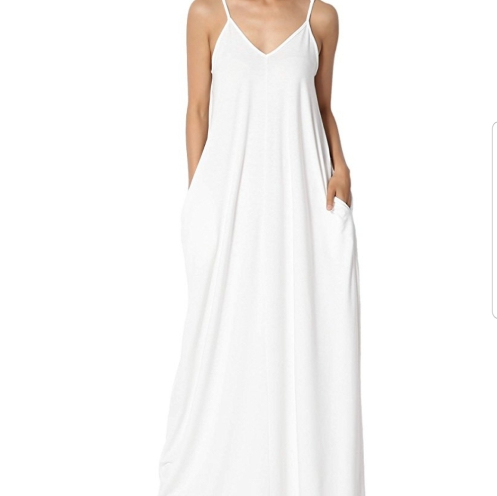 White maxi with pockets